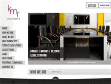 Tablet Screenshot of kmrlegalstaffing.com
